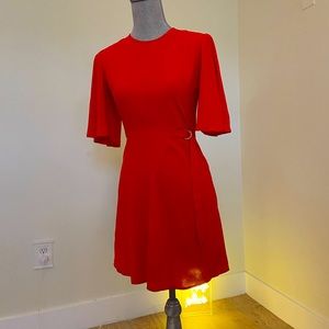 TopShop Burnt orange wrap dress